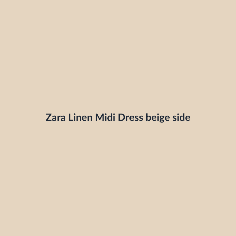 Linen Midi Dress - Image 2