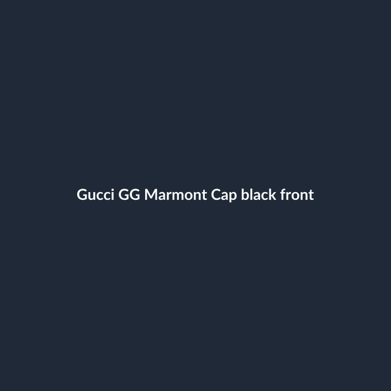 GG Marmont Cap Black S