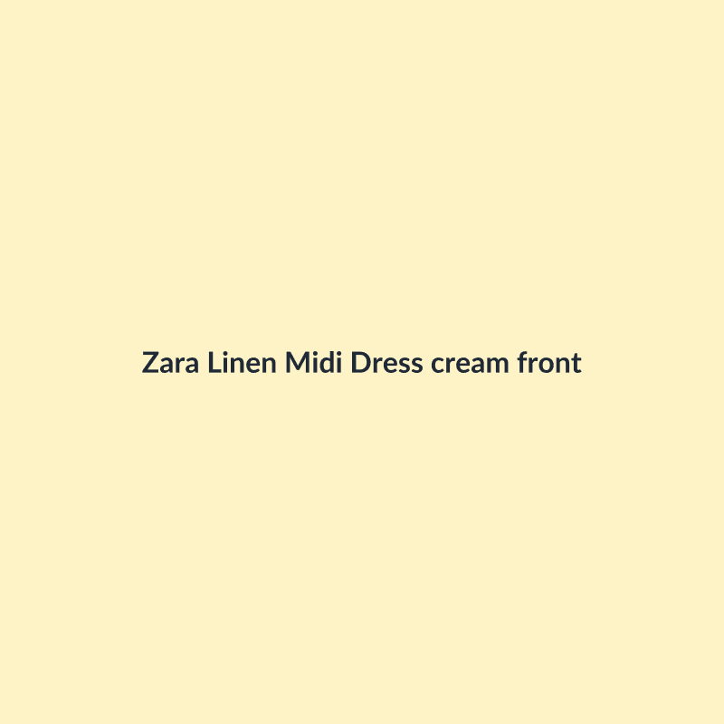 Linen Midi Dress - Image 1