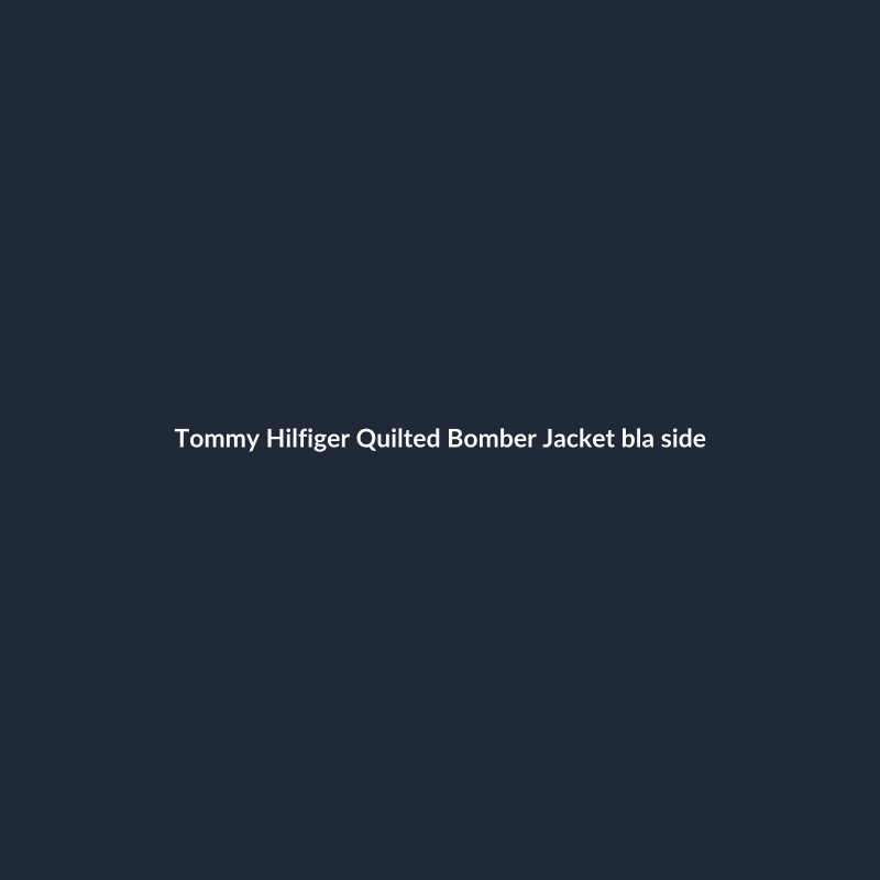 Quilted Bomber Jacket Black S - 2