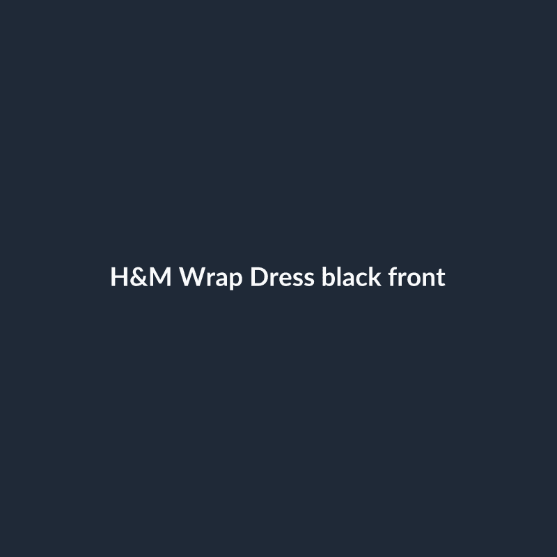 Wrap Dress Black S