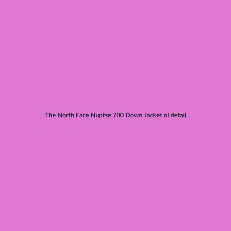 Nuptse 700 Down Jacket Olive M