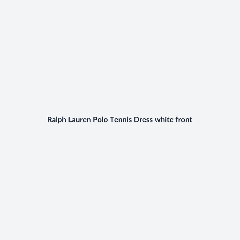 Polo Tennis Dress White S