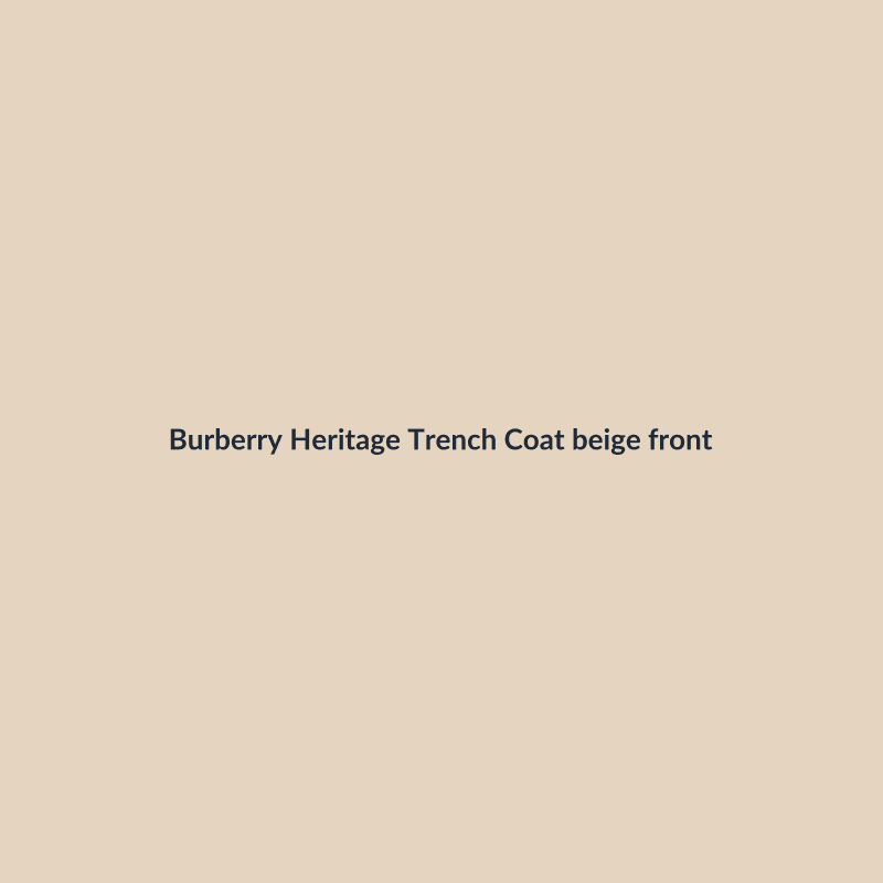 Heritage Trench Coat Beige S