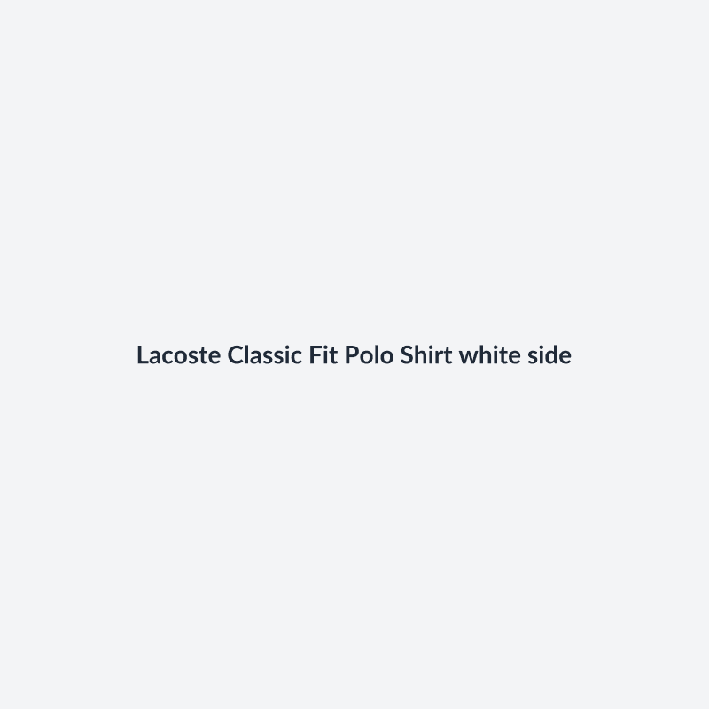 Classic Fit Polo Shirt White S - 2