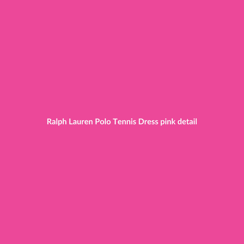 Polo Tennis Dress Pink S