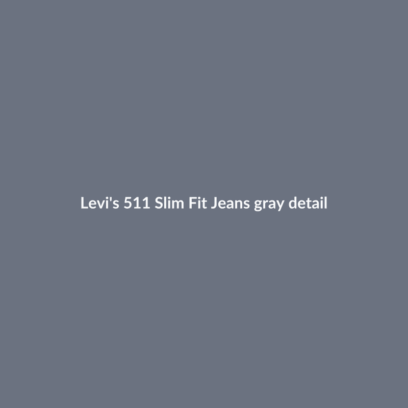 511 Slim Fit Jeans Gray 30