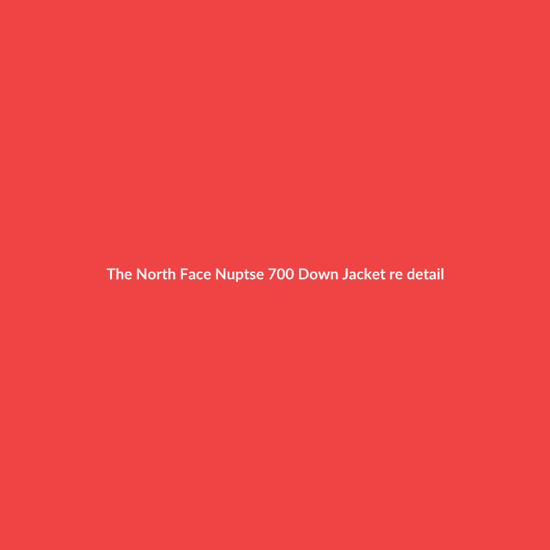 Nuptse 700 Down Jacket Red S