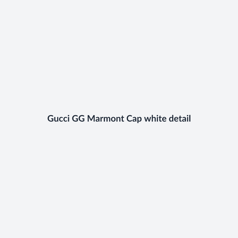 GG Marmont Cap White S