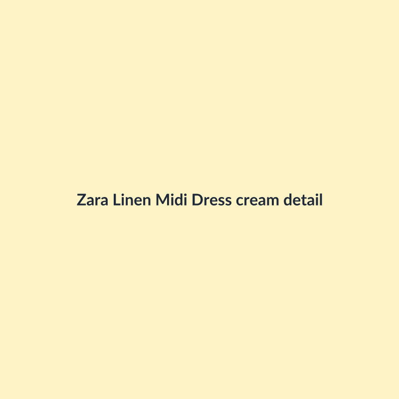 Linen Midi Dress - Image 3