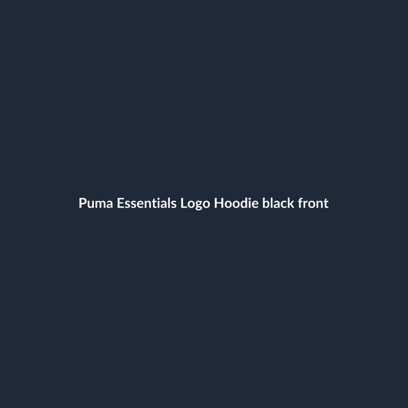 Essentials Logo Hoodie Black S