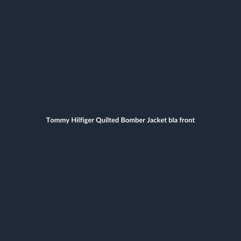Quilted Bomber Jacket Black S