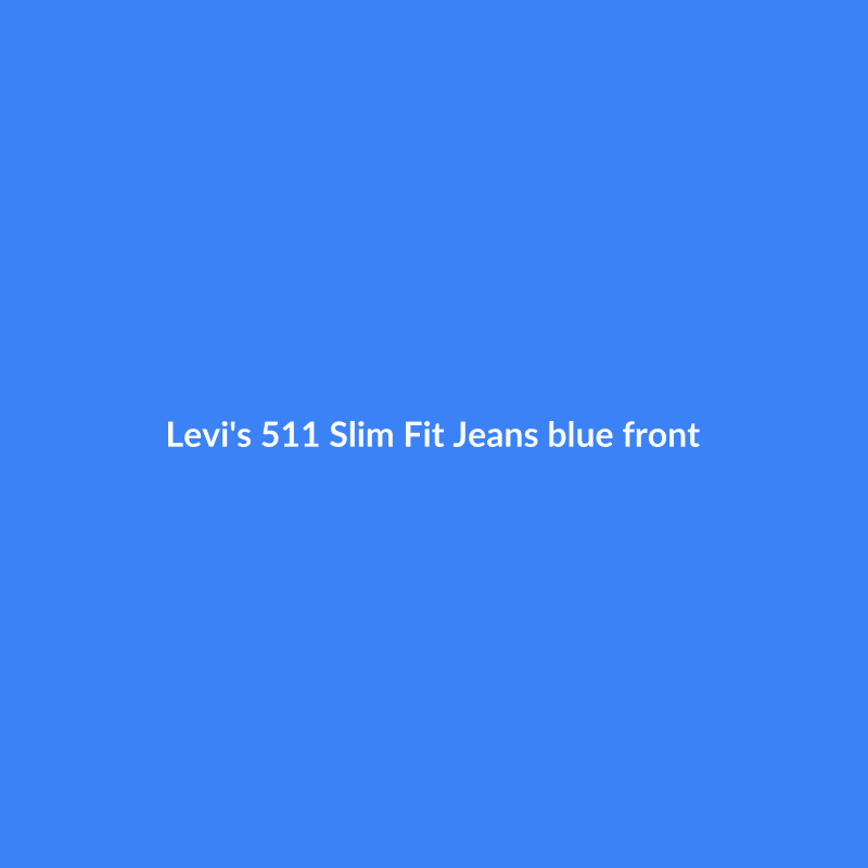 511 Slim Fit Jeans Blue 30