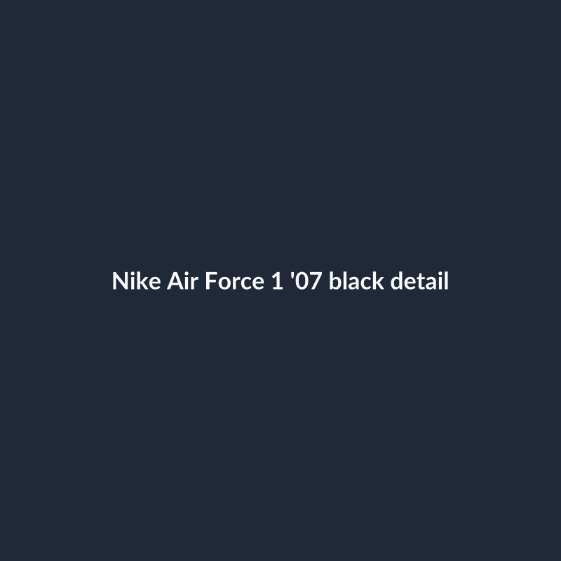 Air Force 1 '07 Black 40
