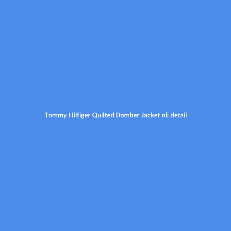 Quilted Bomber Jacket Olive M