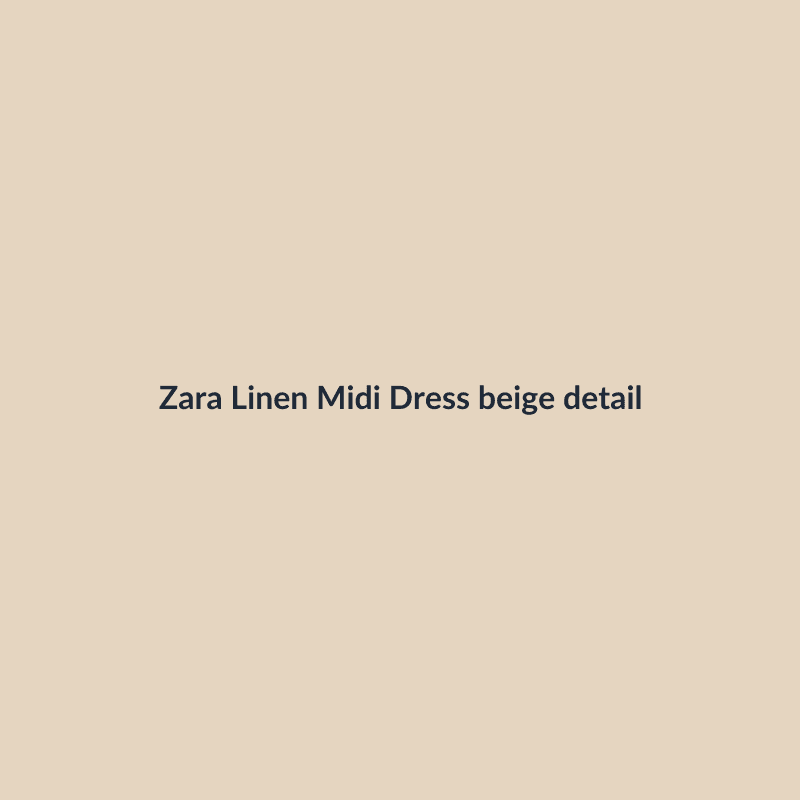 Linen Midi Dress - Image 3