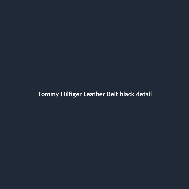 Leather Belt Black S
