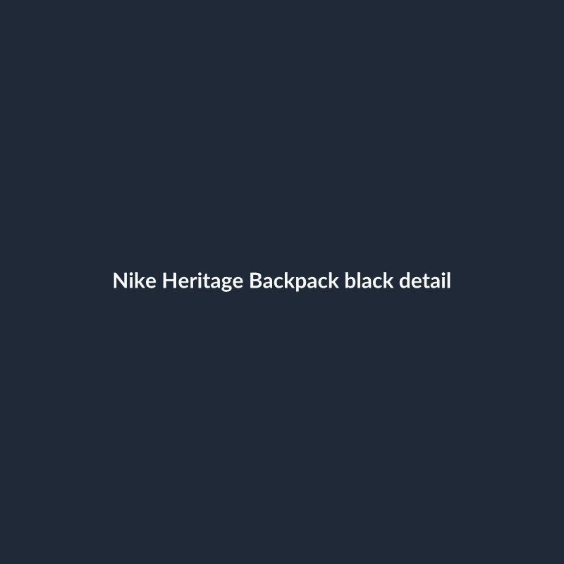 Heritage Backpack Black One Size