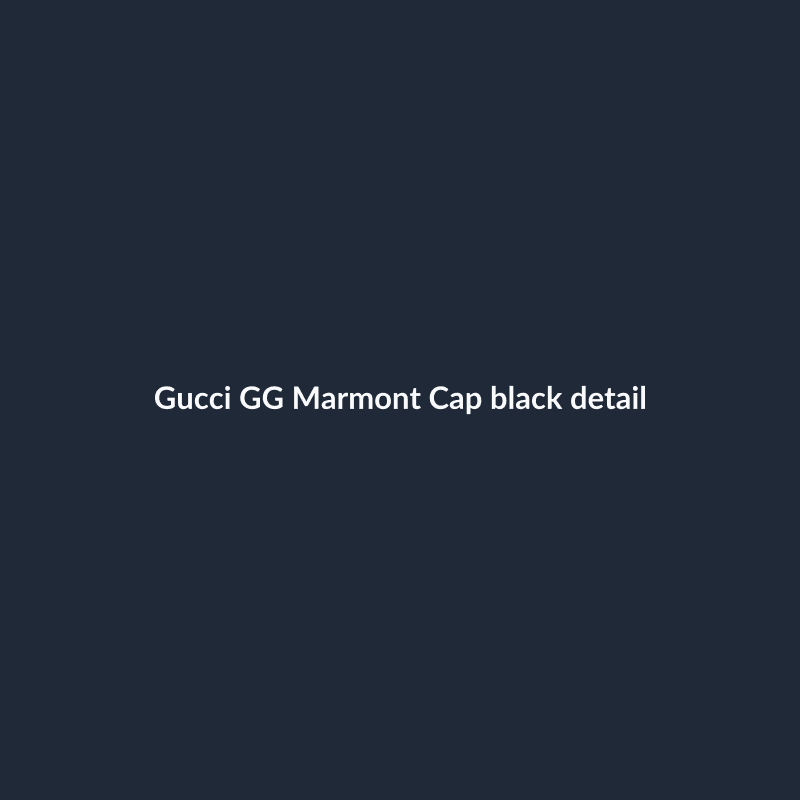GG Marmont Cap Black S