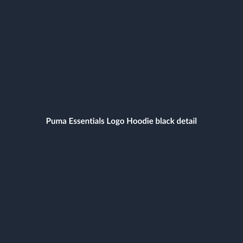 Essentials Logo Hoodie Black S
