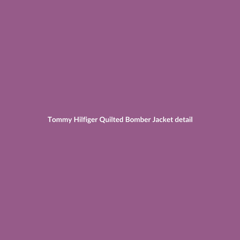 Quilted Bomber Jacket Navy S