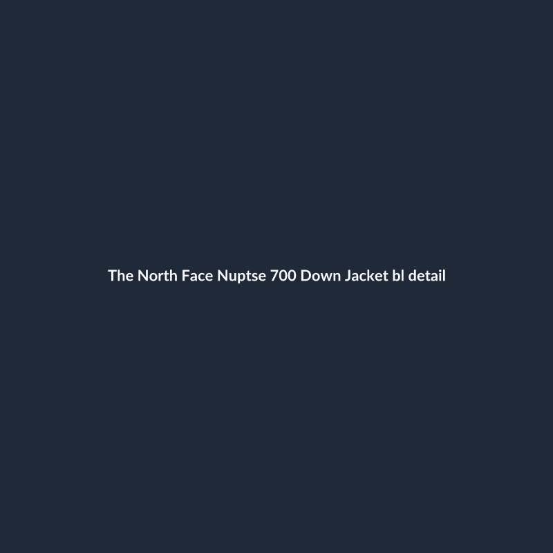 Nuptse 700 Down Jacket Black S