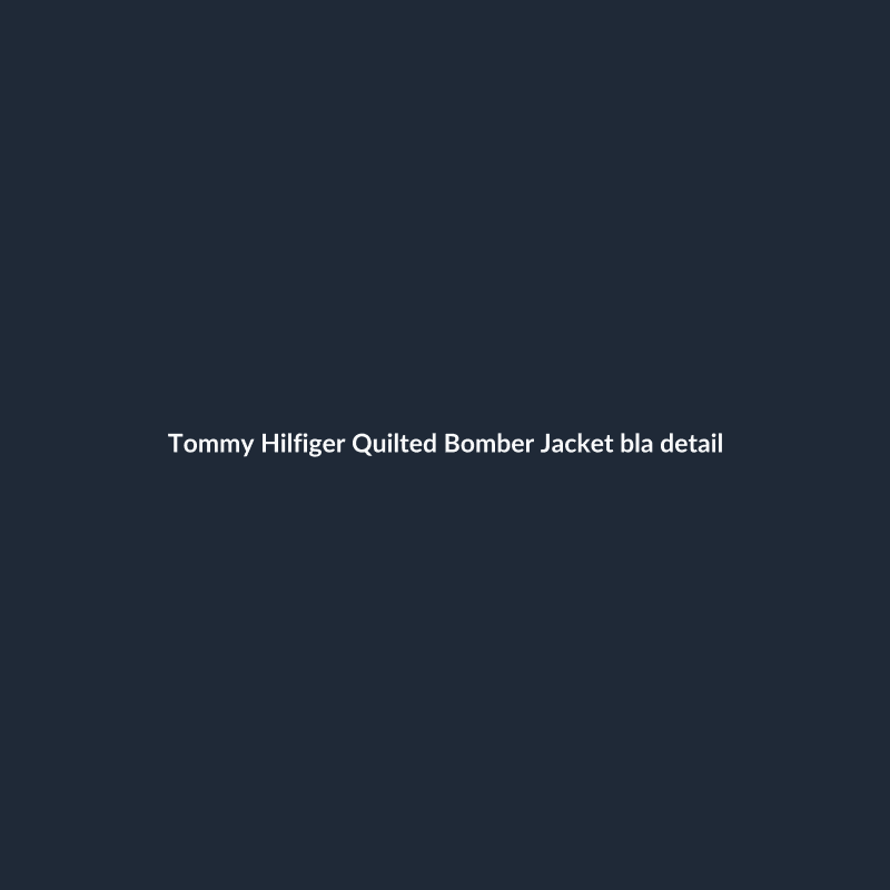 Quilted Bomber Jacket Black S
