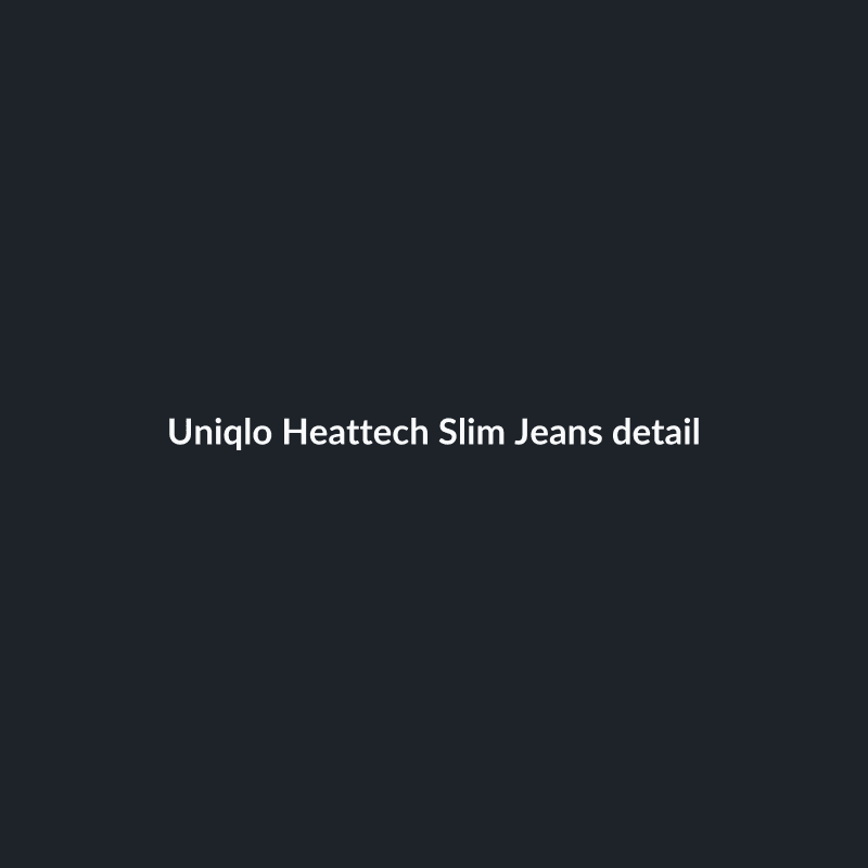 Heattech Slim Jeans Charcoal 30