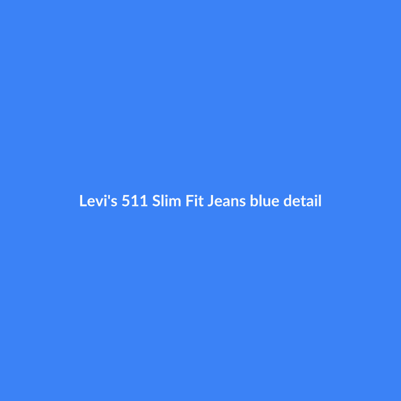 511 Slim Fit Jeans Blue 32